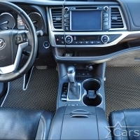 Автомобильные коврики EVA на Toyota Highlander III (2013-2019)