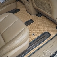 Коврики текстильные на Kia Carnival III (9мест) 2+2 без трансформеров (2014->)