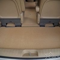 Коврики текстильные на Kia Carnival III (9мест) 2+2 без трансформеров (2014->)