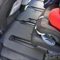 Коврики текстильные на Kia Carnival IV (8мест) Россия (2020->) 