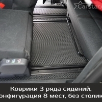 Коврики текстильные на Peugeot Traveller 8 мест, не Long (2016-2024) 