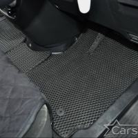 Двухслойные коврики EVA на Toyota Noah-Voxy II пр.руль (2007-2015) 2 ряд - без прохода