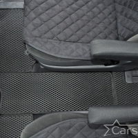 Двухслойные коврики EVA на Toyota Noah-Voxy II пр.руль (2007-2015) 2 ряд - без прохода