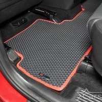 Двухслойные коврики EVA на Hyundai Santa Fe IV 3 ряда (2018-2020)