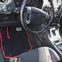 Двухслойные коврики EVA на Ford Galaxy II рестайл 3 ряда (2010-2015)