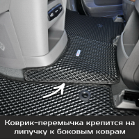 Автомобильные коврики EVA на Hyundai Staria 7 мест (2021->)