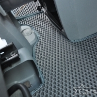 Автомобильные коврики EVA на Chrysler Town & Country V (2007->) 2 ряд: кресла 1+1 убираются в пол