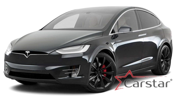Текстильные коврики для Tesla Model X 6 мест 3 ряда (2015->) 